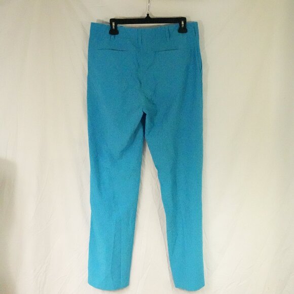 Short Par 4 Mens Blue Golf Pants 34x32 Moisture Wicking 4 pockets Elastic Waist - Picture 3 of 6